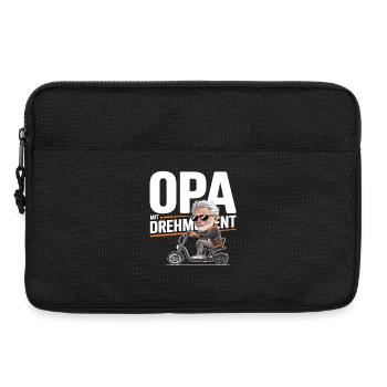 Opa Mit Drehmoment Fahrrad Senioren - Laptoptasche 13" - Schwarz - Vorne