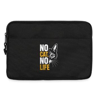 No Cat No Life Cat Design - Laptop bag 13" - black - Front