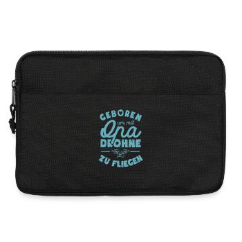 Geboren um mit Opa Drohne zu fliegen - Laptoptasche 13" - Schwarz - Vorne