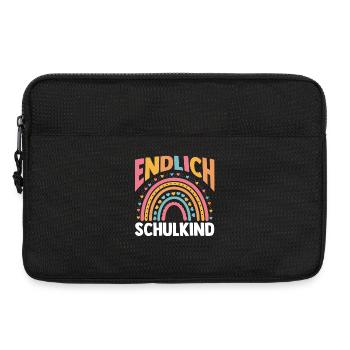 Kita Erste Klasse Regenbogen Schüler Kindergarten - Laptoptasche 13" - Schwarz - Vorne