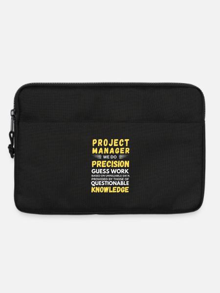 Projektleiter: Wir machen präzise Ratenarbeit. - Laptoptasche 13" - Schwarz