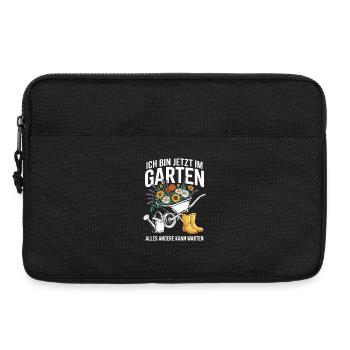  Ich Bin Jetzt Im Garten Alles Andere Kann Warten - Laptoptasche 13" - Schwarz - Vorne