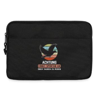 Taubenflüsterer brieftaubenzucht Taubenzüchter - Laptoptasche 13" - Schwarz - Vorne