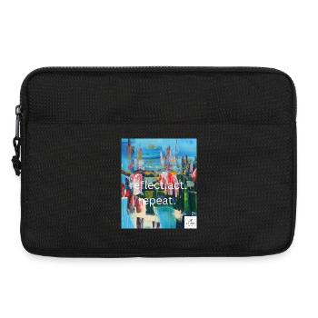 reflect.act.repeat I statement styles I art 2 wear - Laptop bag 13" - black - Front