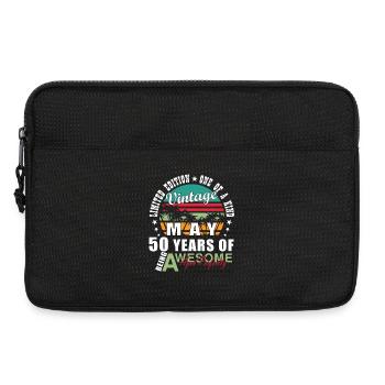 Vintage May 50 Years Retro - Laptop bag 13" - black - Front