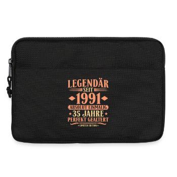 1991 Geboren - Absolut Einmalig 35. Geburtstag - Laptoptasche 13" - Schwarz - Vorne
