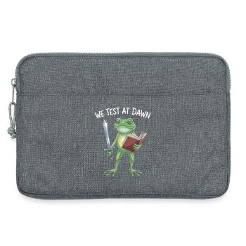 Dawn Frog Knight - Laptop bag 13" - heather grey - Front