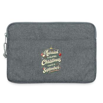 Philippines Philippine Filipino Family - Laptop bag 13" - heather grey - Front