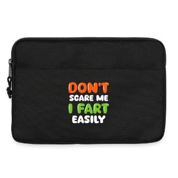 Don't I Fart Funny Bubble Letter Typography Art - Laptop bag 13" - black - Front
