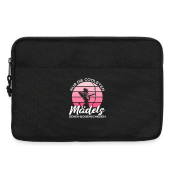 Coolste Mädels gehen Bogenschießen - Bogensport - Laptoptasche 13" - Schwarz - Vorne