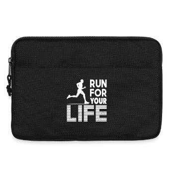 Marathonien : Coureurs de marathon : Cadeaux de course pour votre vie - Sacoche pour ordinateur portable 13 pouces - noir - Devant