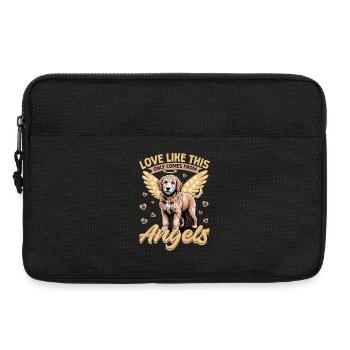 Race de chien Goldendoodle - Sacoche pour ordinateur portable 13 pouces - noir - Devant