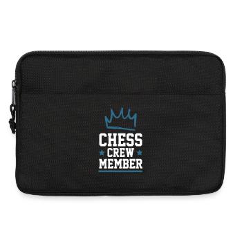 Équipe d’échecs - Sacoche pour ordinateur portable 13 pouces - noir - Devant