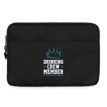Drinking Crew - Laptoptasche 13" - Schwarz - Vorne