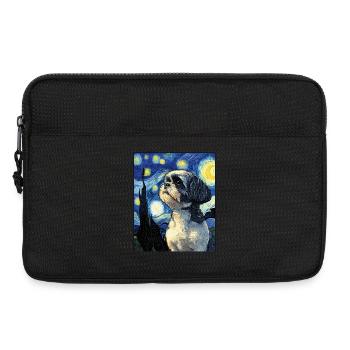shih tzu - Laptop bag 13" - black - Front