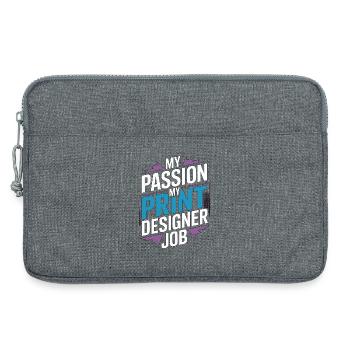 Print Designer My Passion My Creative Designer - Laptoptasche 13" - Grau meliert - Vorne