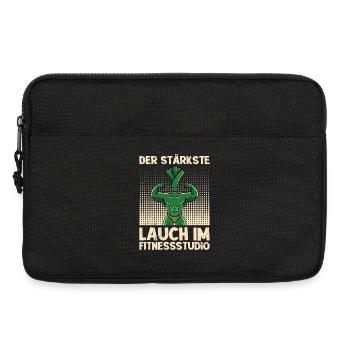 Gewichtheben DER STÄRKSTE LAUCH IM FITNESSSTUDIO - Laptoptasche 13" - Schwarz - Vorne