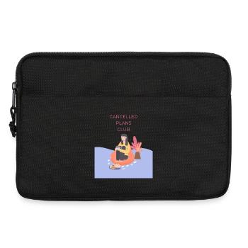 Cancelled Plans Club - Laptop bag 13" - black - Front