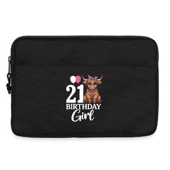 21 Birthday Girl - Laptop bag 13" - black - Front