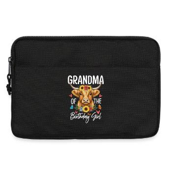 Grandma Of The Birthday Girl - Laptoptasche 13" - Schwarz - Vorne