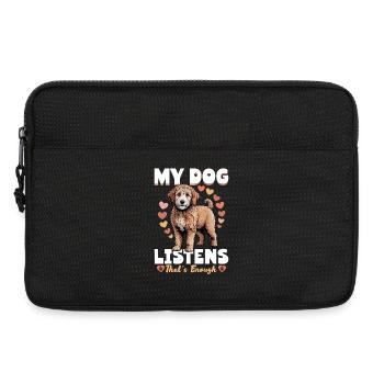 Goldendoodle Dog Breed - Laptop bag 13" - black - Front