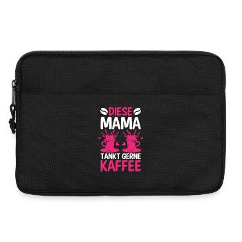 Kaffee Kaffeeliebhaber Mutter Mama - Laptoptasche 13" - Schwarz - Vorne