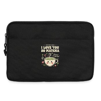 Ich liebe dich so sehr Matcha süßer Matcha Magie grüner Tee - Laptoptasche 13" - Schwarz - Vorne