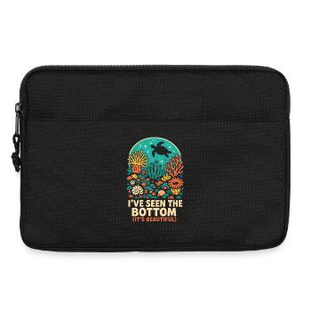 Ich sah den Grund | Riff Tauchen - Laptoptasche 13" - Schwarz - Vorne