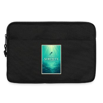 Immerse yourself in peace | Diving - Laptop bag 13" - black - Front