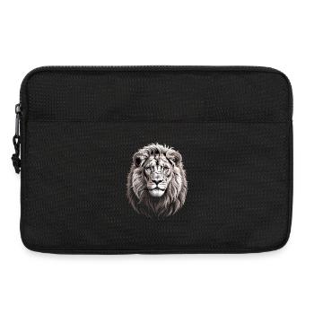 Löwe - Laptoptasche 13" - Schwarz - Vorne