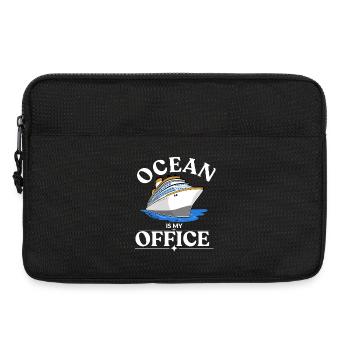 Ocean Is My Office T-Shirt – Cruise Life Vacation. - Laptop bag 13" - black - Front