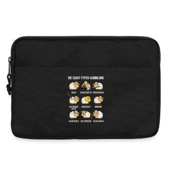 Die Schaf Typen Sammlung Lustiges Wortspiel - Laptoptasche 13" - Schwarz - Vorne