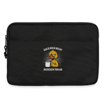 Guck mich nicht in diesem Ton an - Ente - Laptoptasche 13" - Schwarz - Vorne