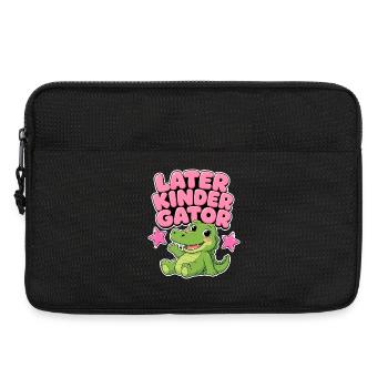 Später Kindergator – Kindergarten-Mädchengeschenk - Laptoptasche 13" - Schwarz - Vorne