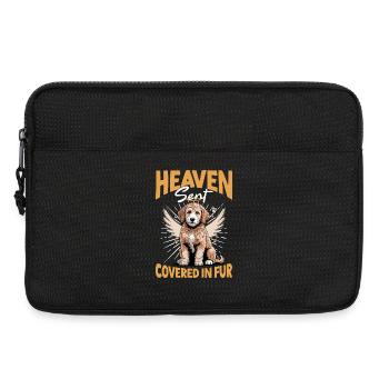 Race de chien Goldendoodle - Sacoche pour ordinateur portable 13 pouces - noir - Devant