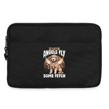 Race de chien Goldendoodle - Sacoche pour ordinateur portable 13 pouces - noir - Devant