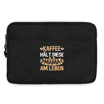 Kaffee Kaffeeliebhaber Mutter Mama - Laptoptasche 13" - Schwarz - Vorne