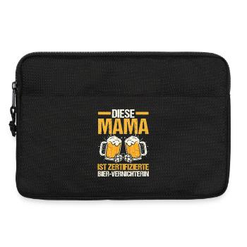 Bier Bierliebhaberin Mutter Mama - Laptoptasche 13" - Schwarz - Vorne