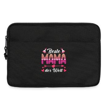Beste Mama der Welt - Laptoptasche 13" - Schwarz - Vorne