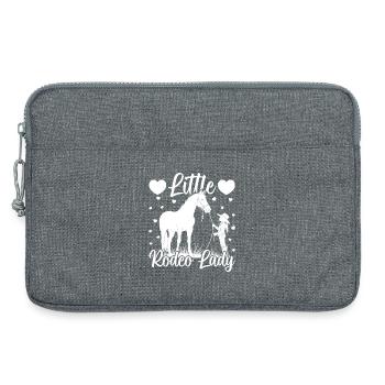 Cheval de rodéo Petite Cowboy de rodéo - Sacoche pour ordinateur portable 13 pouces - gris chiné - Devant