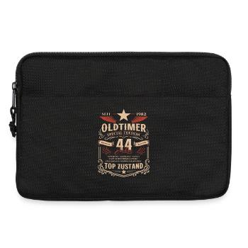 44. Geburtstag Geschenk Mann Oldtimer Vintage 1982 - Laptoptasche 13" - Schwarz - Vorne