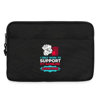 Casino poker card game gambling - Laptop bag 13" - black - Front