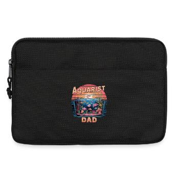 Motif drôle de père aquariophile Papa aquarium pour - Sacoche pour ordinateur portable 13 pouces - noir - Devant