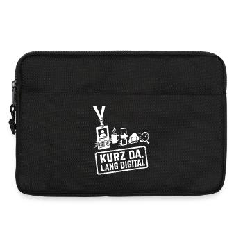 Büroauftritt mit Fluchtinstinkt - Laptoptasche 13" - Schwarz - Vorne