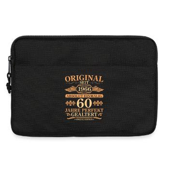 Original seit 1966 Baujahr 60. Geburtstag - Laptoptasche 13" - Schwarz - Vorne