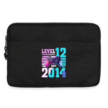 12. Geburtstag Gaming Gamer - Laptoptasche 13" - Schwarz - Vorne
