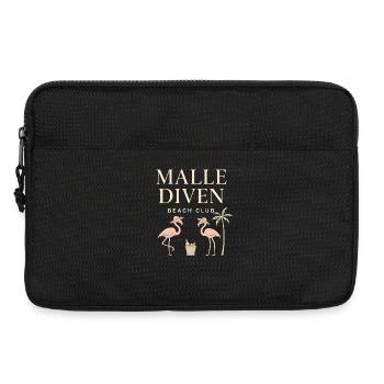 Malle Diven Beach Club Flamingo Mallorca Party  - Laptoptasche 13" - Schwarz - Vorne