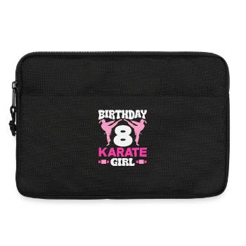 8 Birthday Karate Girl 8 Years Martial Arts - Laptop bag 13" - black - Front