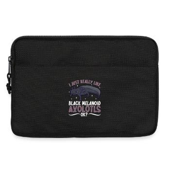 Ich liebe meinen Black Melanoid Axolotl - Laptoptasche 13" - Schwarz - Vorne