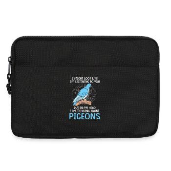 Taube Tauben - Laptoptasche 13" - Schwarz - Vorne